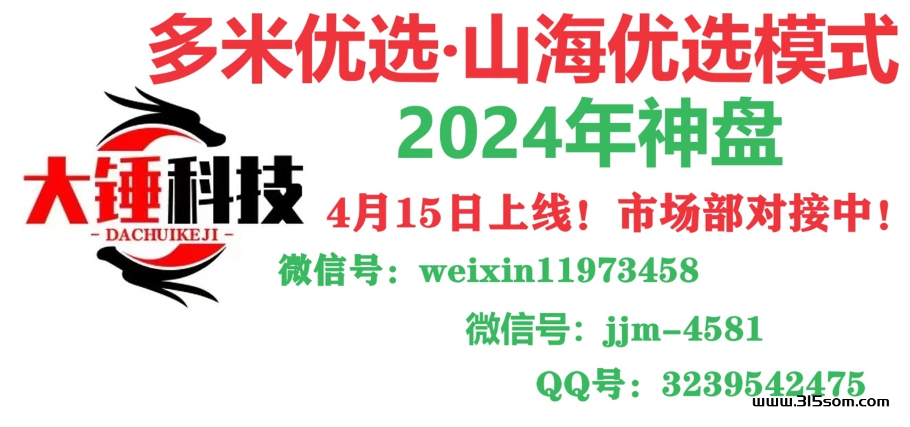 大锤优选—2024最火项目，卷轴+消费全返模式必将火爆全网 - 315首码项目网-315首码项目网