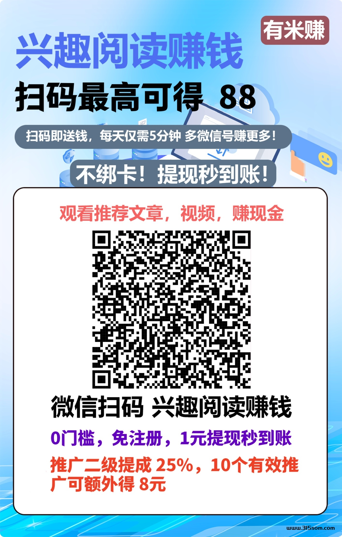 有米阅读挣米，靠谱平台，免注册，0门槛1米提现秒到 - 首码项目网-首码项目网