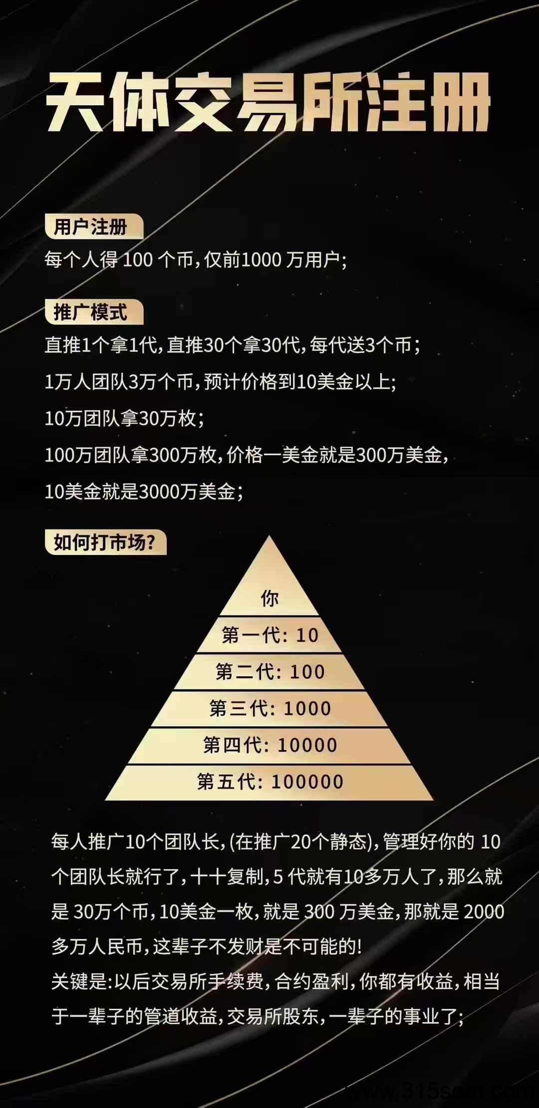 天体扶持无限代8元（注册可领100个天体币）上线拉涨200倍（5美金以上） - 首码项目网-首码项目网