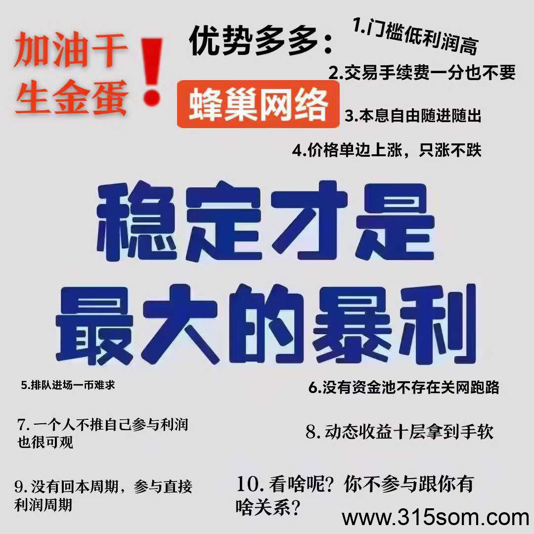 蜂巢网络STO 【这是一场上岸佳作，一场颠覆数字经济的新世界】 - 首码项目网-首码项目网