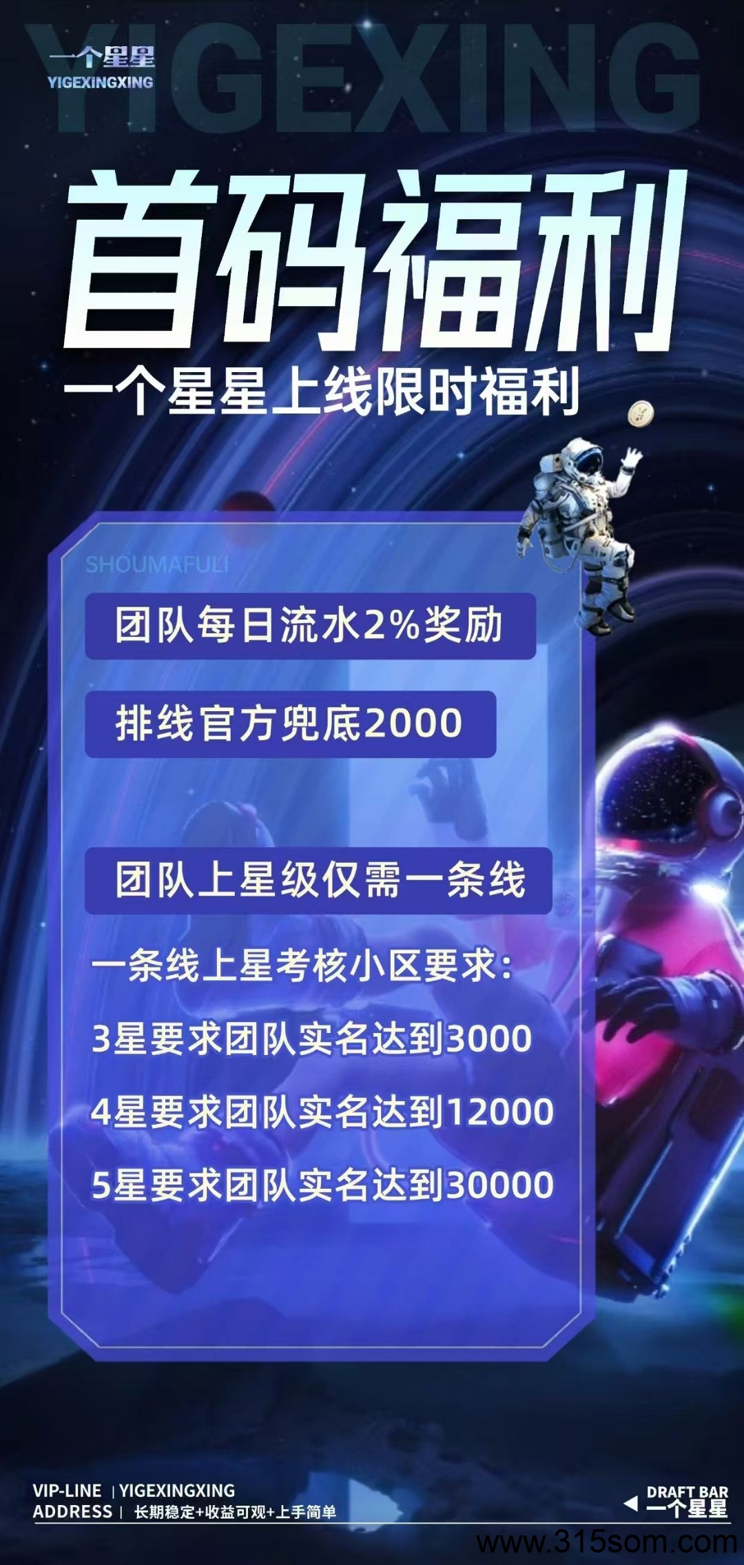 一个星星2025年跨年黑马项目震撼来袭！‌实名认证即送永久200算力‌，每日 - 首码项目网-首码项目网
