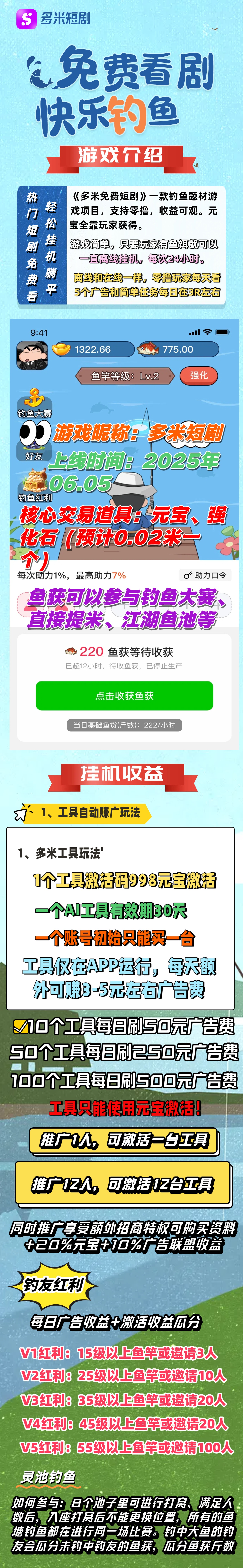 多米短剧，零撸赚米，开心钓鱼，免费看剧 - 首码项目网-首码项目网