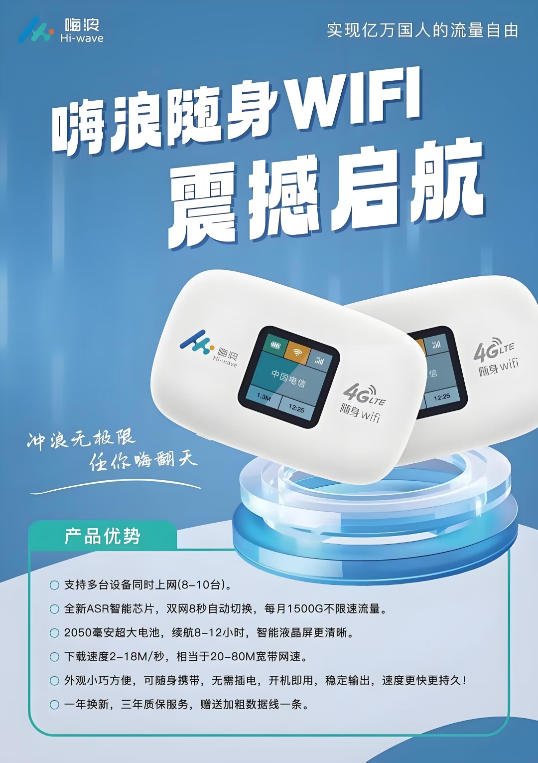 嗨浪随身WiFi实体落地项目 - 首码项目网-首码项目网