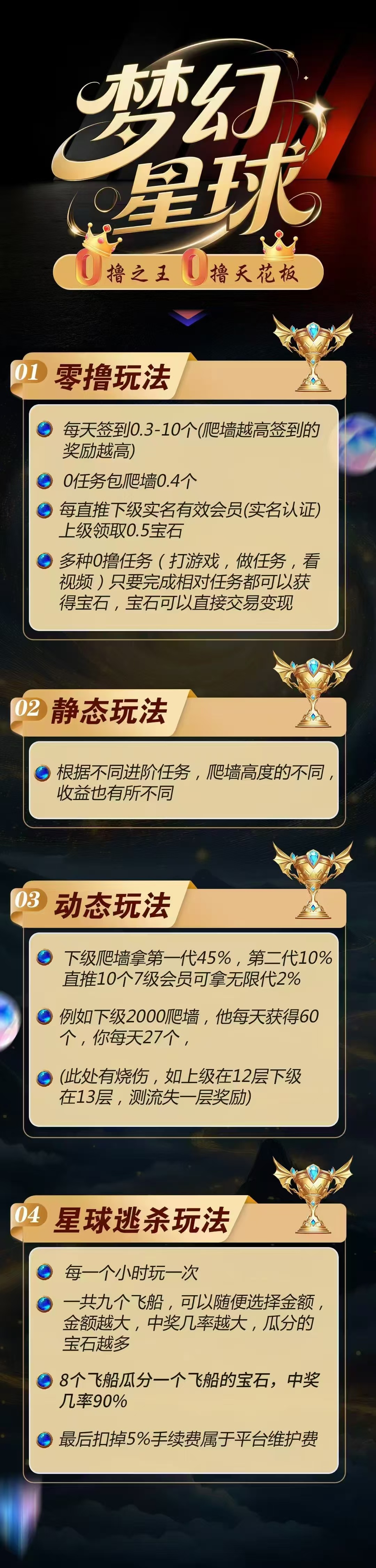 梦幻星球首码，白嫖爬墙，没广告，保底收益高 - 首码项目网-首码项目网
