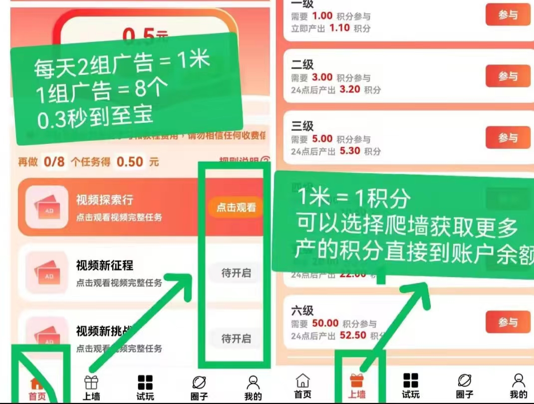 首码闲玩共享，保底+每天看两组广告保底1米，不养机，固定收益！ - 首码项目网-首码项目网