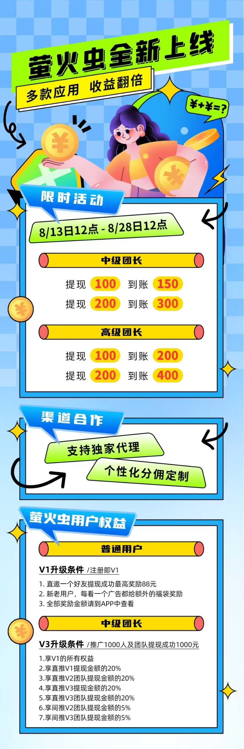 萤火虫大放水，不养机零撸，提200到400！！ - 首码项目网-首码项目网
