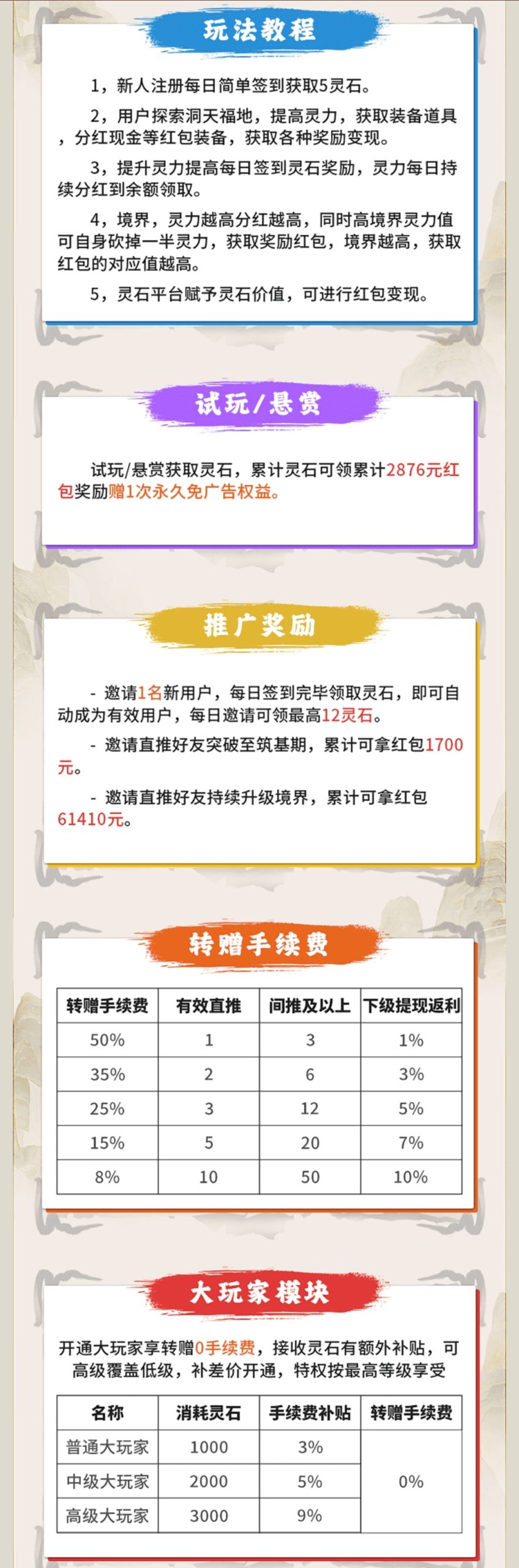 图片[4]-飘渺录首码，无限代扶持0.2元，每日3个广告得5个灵石，1个灵石0.2米！-315首码项目网
