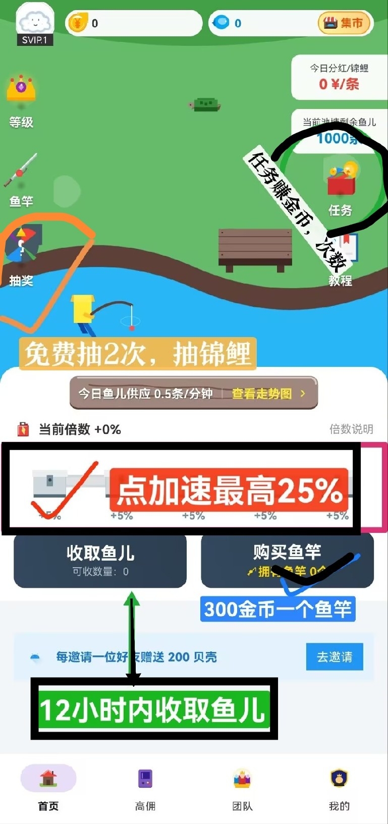 零撸鱼塘自带交易，每天看广告轻松赚1米以上-315首码项目网