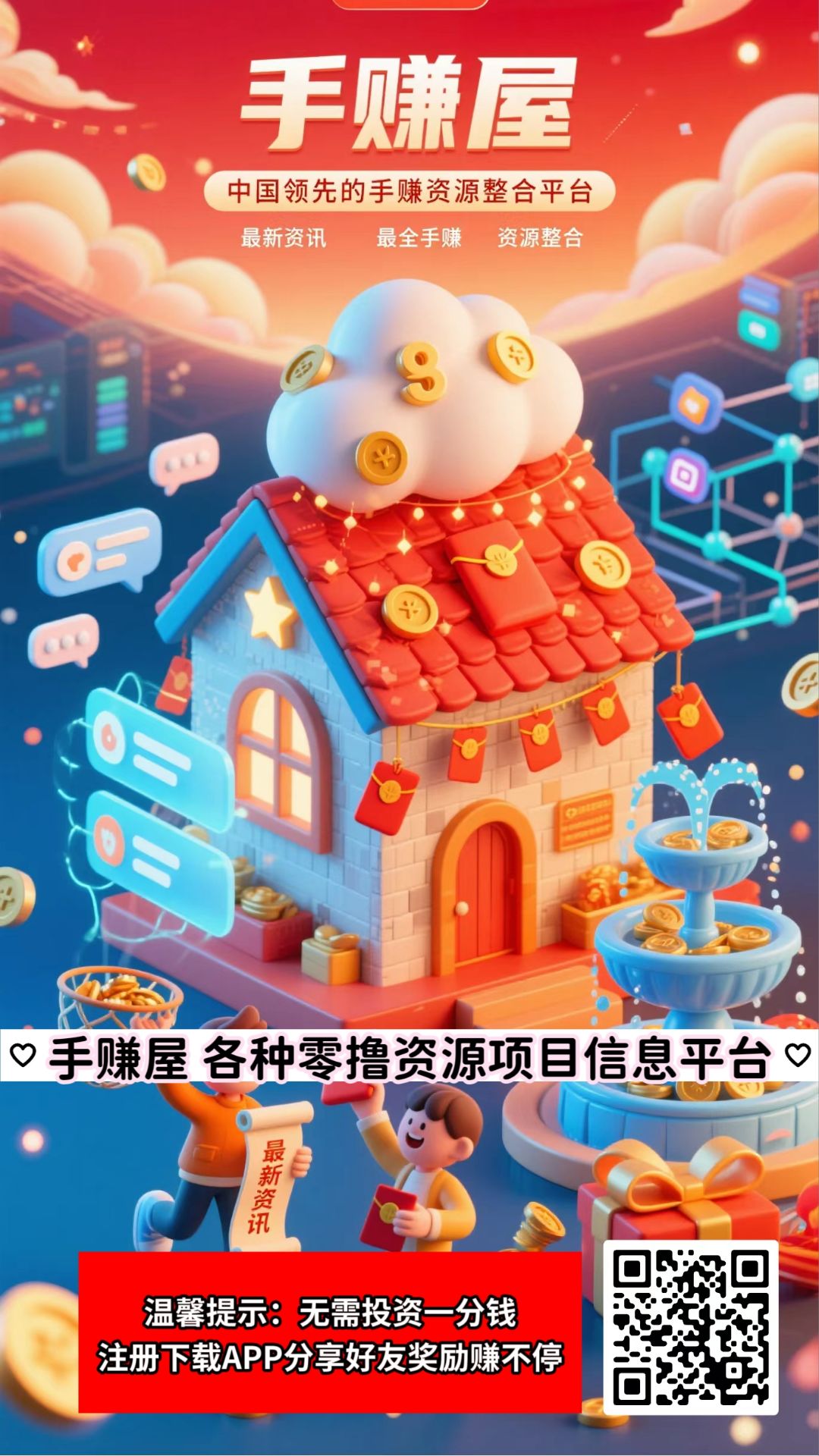 《手赚屋》 拉新五元,提现秒到-315首码项目网