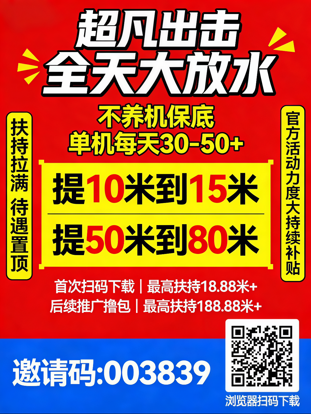 超凡出击，不养机保底，首次扫码高额扶持！-315首码项目网