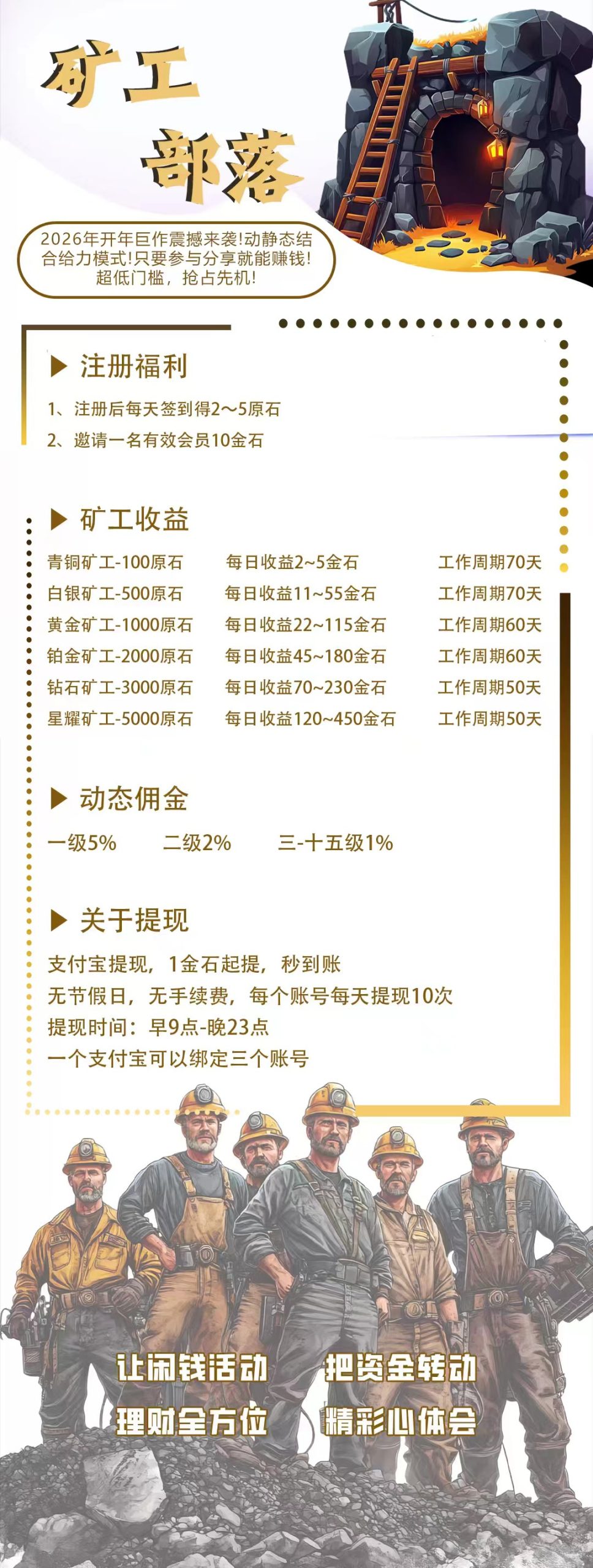 图片[2]-矿工部落，无广告签到得2-5原石，1元1个-315首码项目网