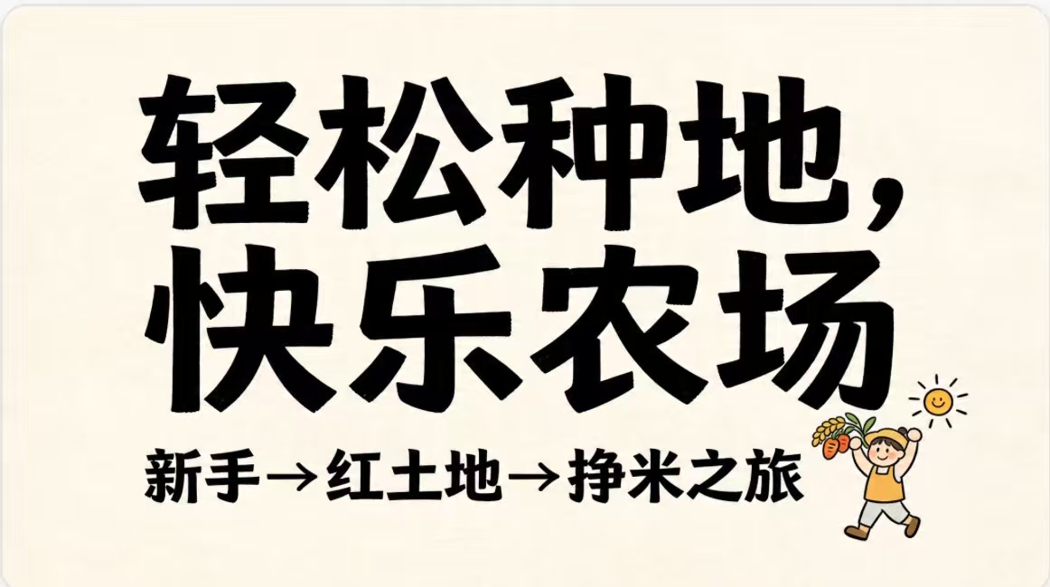 纯撸来袭【一亩三分地】抖音小程序游戏！官方正版零撸游戏！-315首码项目网