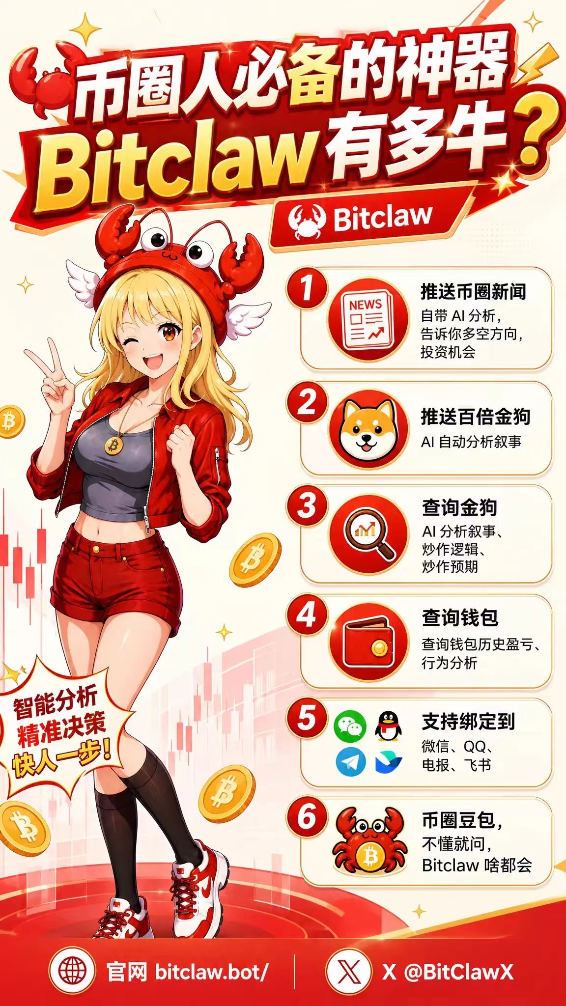 零撸BitClaw龙虾空投开启,领专属龙虾,每日签到持续积累权益!-315首码项目网