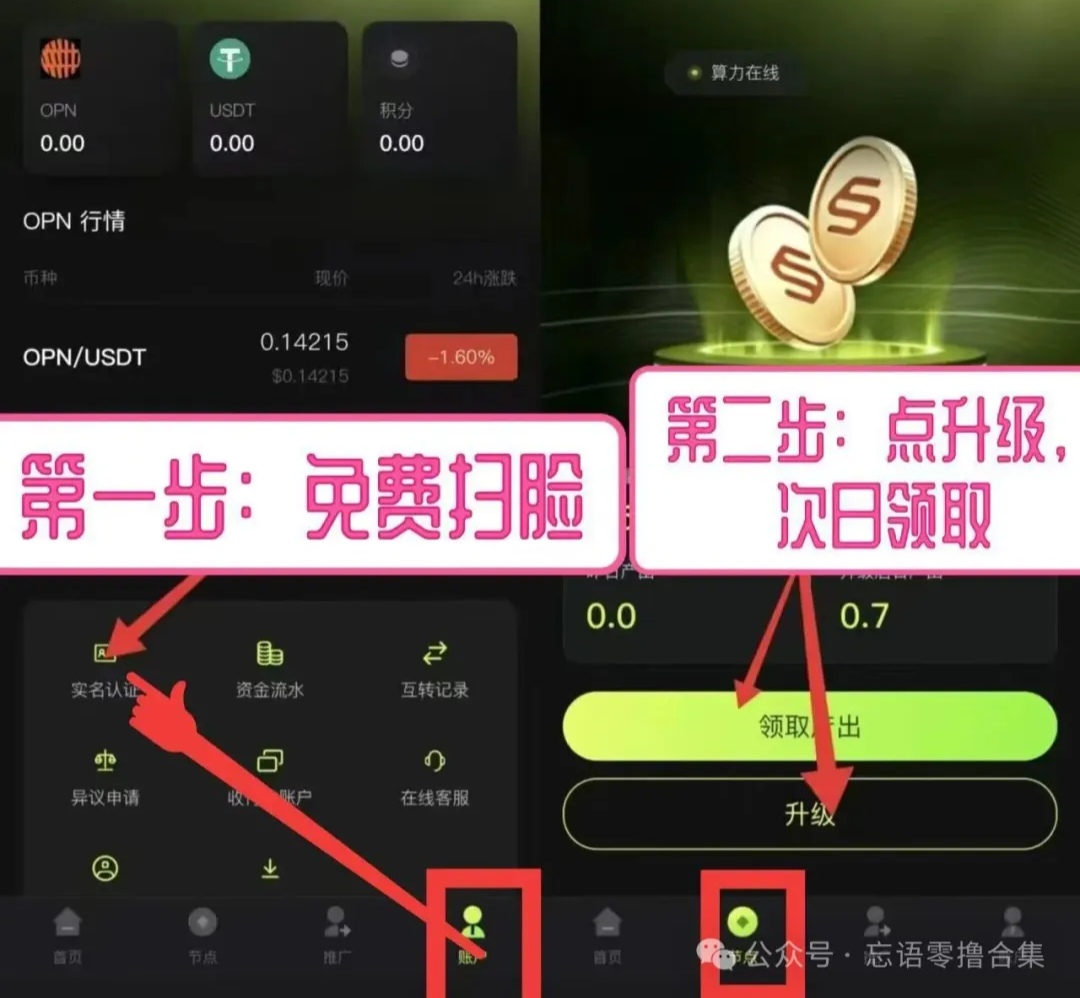 0撸OPN爬墙，注册认证完成免费升级。-315首码项目网