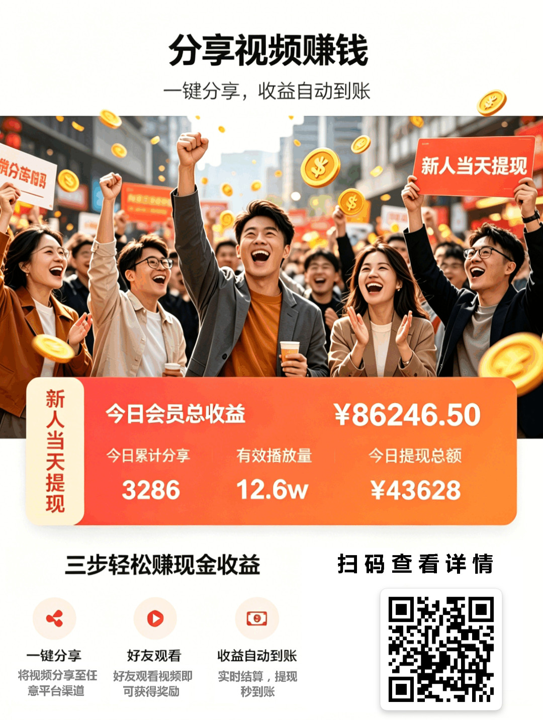 ai滚团一键分享视频赚现金-315首码项目网