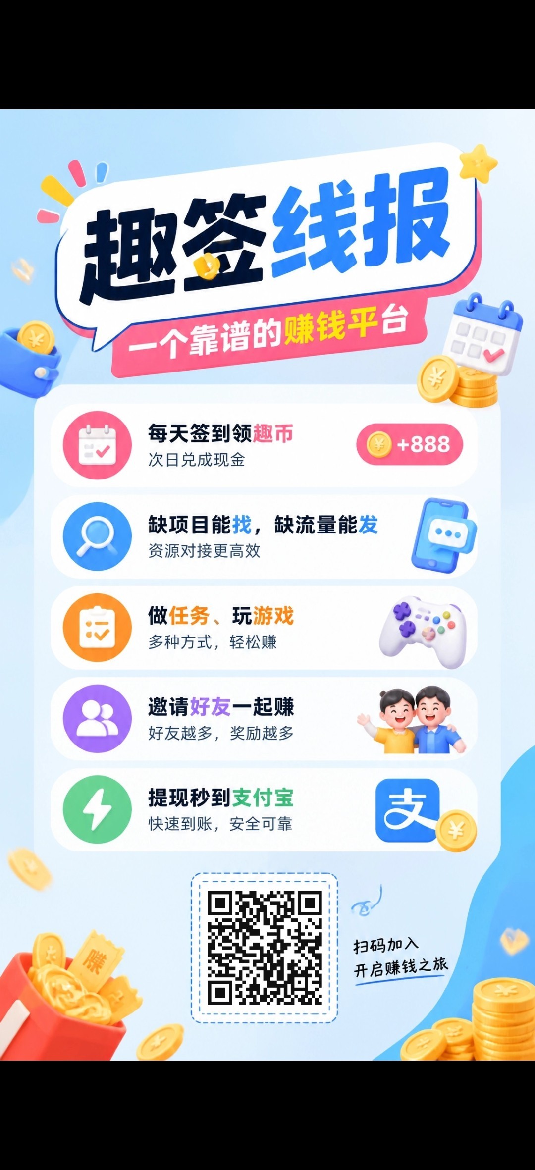 趣签线报零撸,签到赚米,趣签线报,一个靠谱的线报平台-315首码项目网