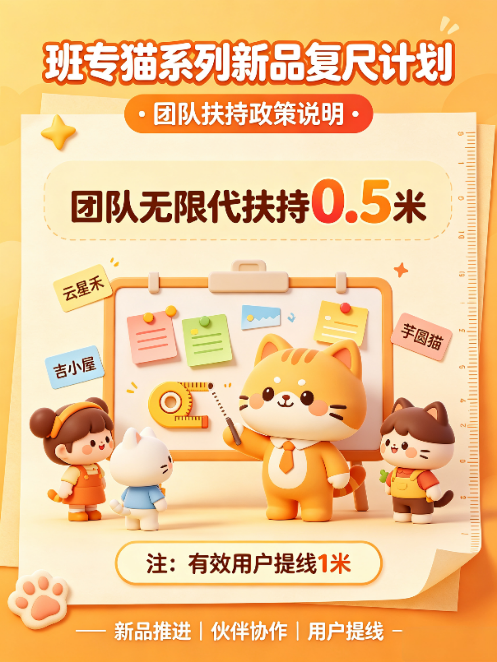云星禾！班专猫系列看广新品扶持计划-315首码项目网