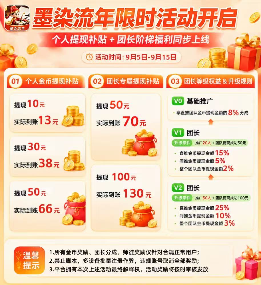 墨染流年🔥 9月5日首码上线，对接个人和团长。-315首码项目网