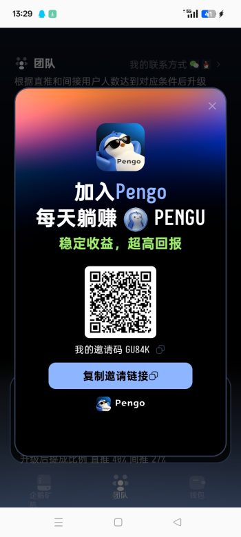 首码企鹅PG,0撸长期收益,无广告-315首码项目网