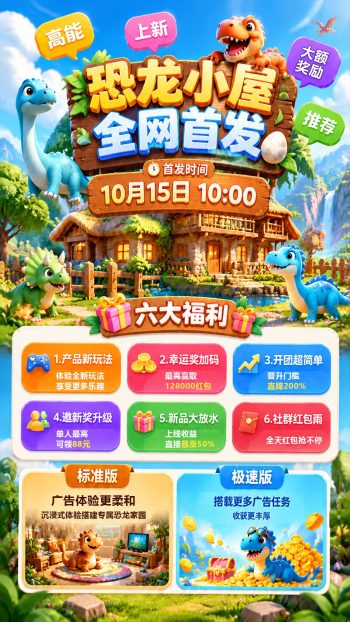 恐龙小屋新品上线-315首码项目网