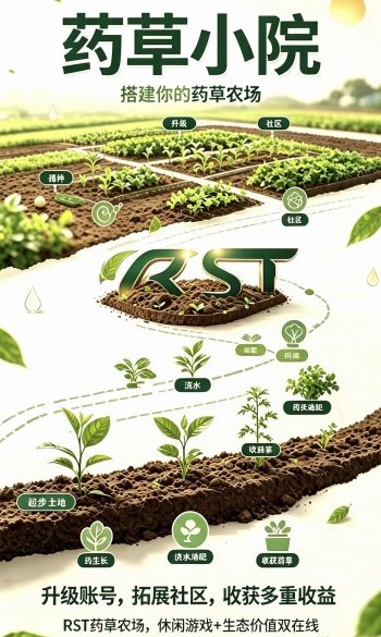 RST药草小院，0撸＋氪金，开启你的种药生财之旅！-315首码项目网