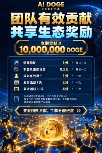 图片[1]-🔥 免费参与，不需要充值！自己做任务有奖励，推荐好友也有奖励！🐶 AI  · DOGE生态-315首码项目网
